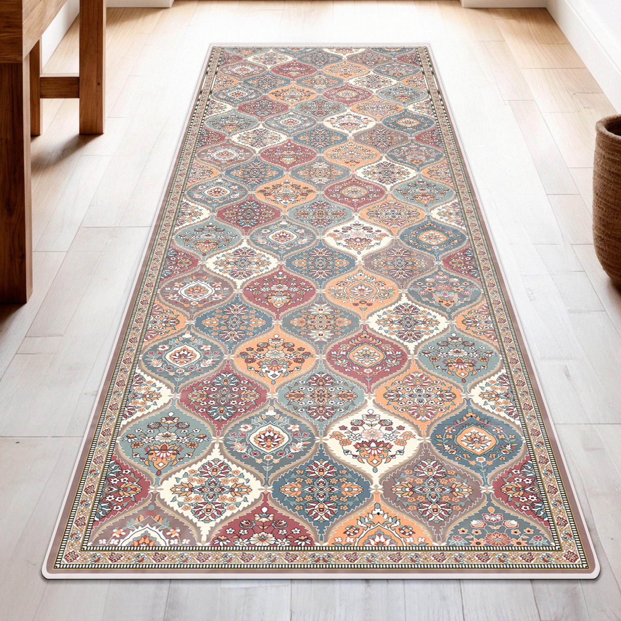 2x6 Narrow Colorful Moroccan Runner store Rug.